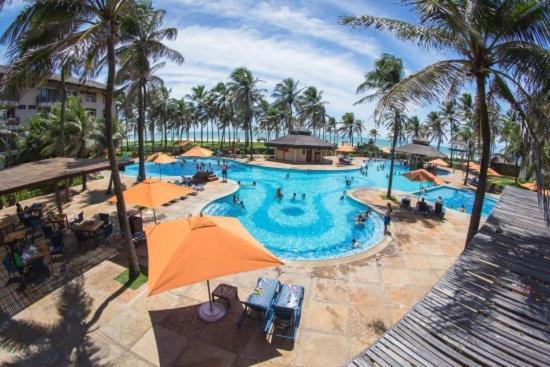 Apartamento Resort Ao Lado Do Parque Aquatico Porto Das Dunas - Pe Na Areia- Terreo Акуираз Екстериор снимка